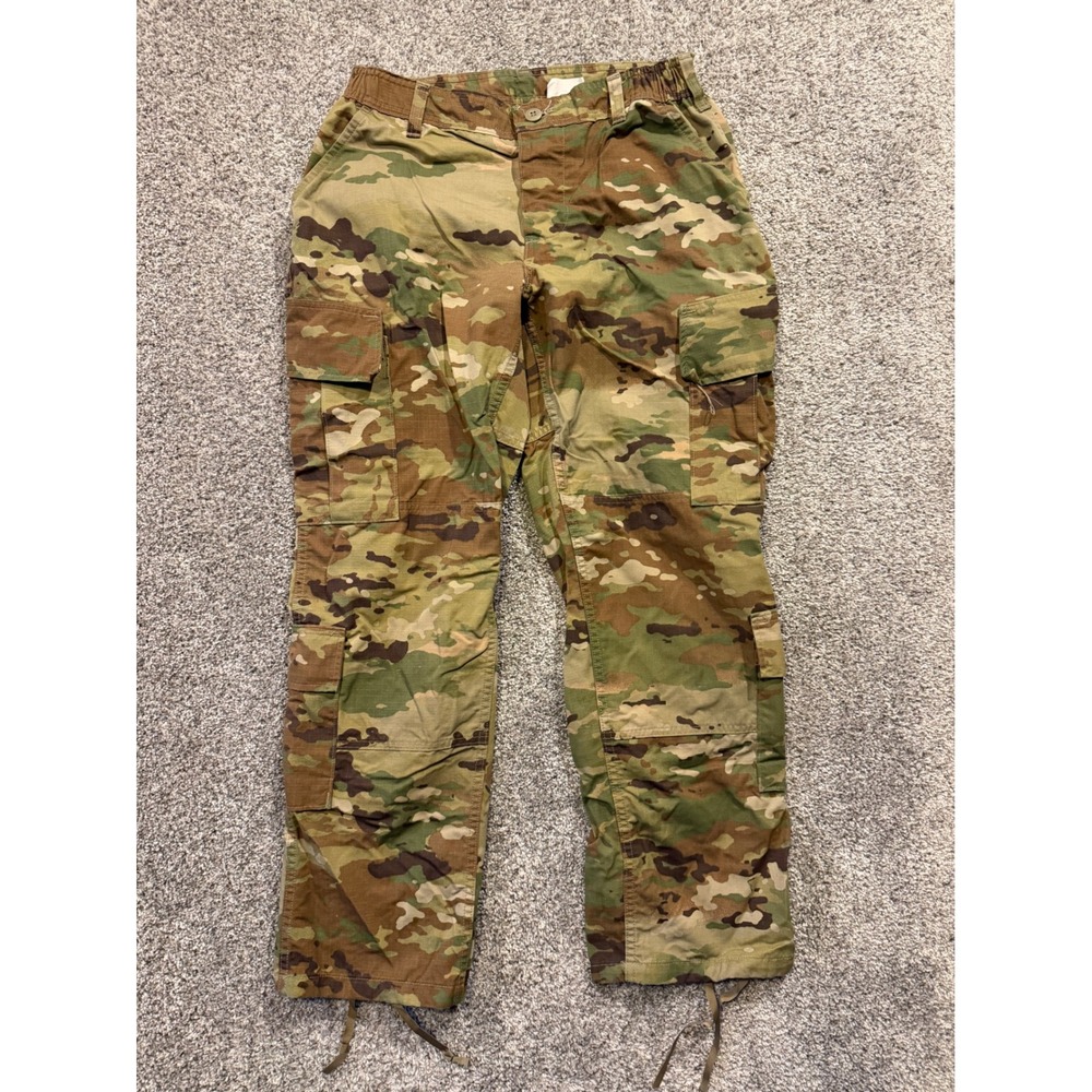 American Apparel Cargo Pants Women 31R Camo Army Combat Uniform OCP Multicam ACU